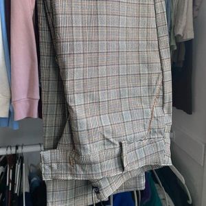 Plaid Casual women pants